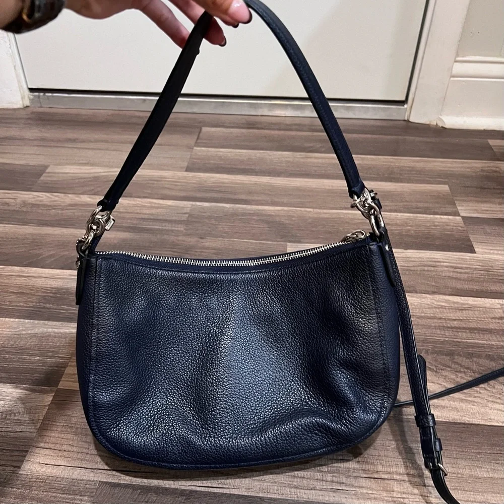 Coach Chelsea Navy With Floral Rivets Studded Women's Crossbody Bag - Picture 8 of 15